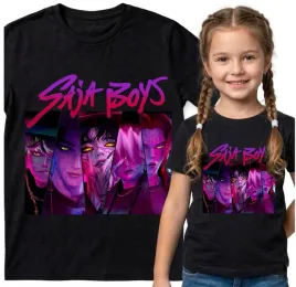 dziecieca-koszulka-czarna-116-t-shirt-kpop-demon-hunters-huntrix-saja-boys