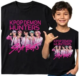 dziecieca-koszulka-czarna-116-t-shirt-kpop-demon-hunters-huntrix-saja-boys