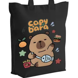 torba-bawelniana-czarna-na-zakupy-wzory-kapibara