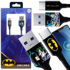 kabel-usb-typ-c-1m-batman-szybkie-ladowanie-przesylanie-danych