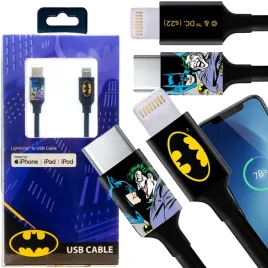 kabel-typ-c-lightning-1m-batman-szybkie-ladowanie-przesylanie-danych
