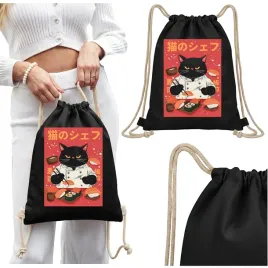 plecak-worek-workoplecak-szkolny-na-buty-wf-czarny-wzory-sushi