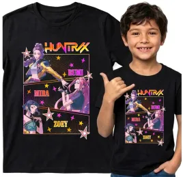 dziecieca-koszulka-czarna-128-t-shirt-kpop-demon-hunters-huntrix-saja-boys