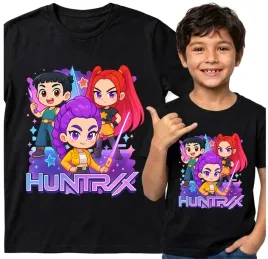dziecieca-koszulka-czarna-116-t-shirt-kpop-demon-hunters-huntrix-saja-boys