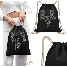 plecak-worek-workoplecak-szkolny-na-buty-wf-czarny-kwiatowe-wzory-motywy