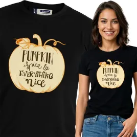 koszulka-damska-czarny-bawelna-t-shirt-xl-nadruk-jesienne-wzory-pumpkin
