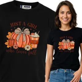 koszulka-damska-czarny-bawelna-t-shirt-xxl-nadruk-jesienne-wzory-pumpkin