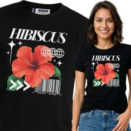 koszulka-damska-czarny-bawelna-t-shirt-xxl-nadruk-wzory-kwiaty-top