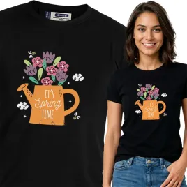 koszulka-damska-czarny-bawelna-t-shirt-xxl-nadruk-kwiatowe-wzory