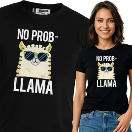 koszulka-damska-czarny-bawelna-t-shirt-s-nadruk-smieszna-lama