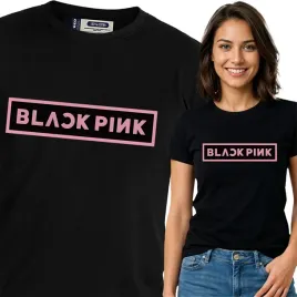 koszulka-damska-czarna-bawelna-t-shirt-m-nadruk-black-pink