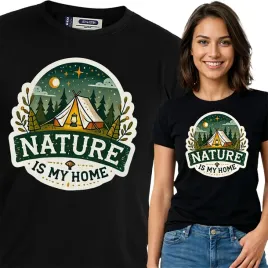 koszulka-damska-czarna-bawelna-t-shirt-s-nadruk-gory-kamping