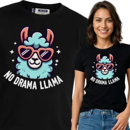 koszulka-damska-czarny-bawelna-t-shirt-xl-nadruk-smieszna-lama