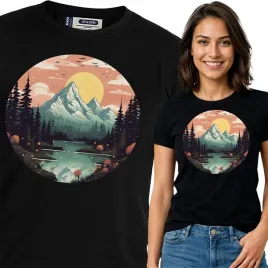 koszulka-damska-czarna-bawelna-t-shirt-xl-nadruk-gory-kamping