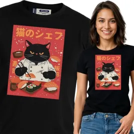 koszulka-damska-czarna-bawelna-t-shirt-l-nadruk-sushi