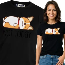 koszulka-damska-czarna-bawelna-t-shirt-l-nadruk-pieskowe-wzory