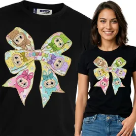 koszulka-damska-czarna-bawelna-t-shirt-l-nadruk-wzory-labubu