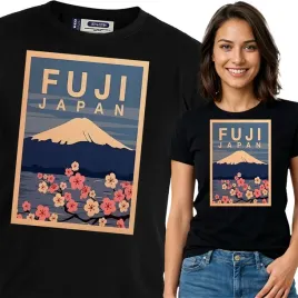 koszulka-damska-czarna-bawelna-t-shirt-s-nadruk-japonia