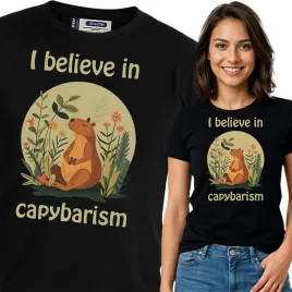 koszulka-damska-czarna-bawelna-t-shirt-l-nadruk-kapibara-capybara