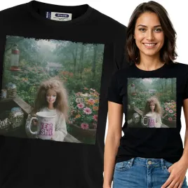koszulka-damska-m-czarna-t-shirt-smieszna-lalka-barbie-mem-sarkazm-tiktok
