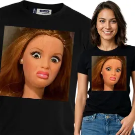 koszulka-damska-m-czarna-t-shirt-smieszna-lalka-barbie-mem-sarkazm-tiktok
