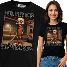 koszulka-damska-czarny-bawelna-t-shirt-m-nadruk-brainrot