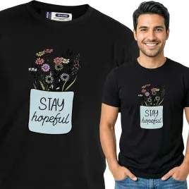 koszulka-meska-czarny-bawelna-t-shirt-m-nadruk-kwiatowe-wzory-motywy