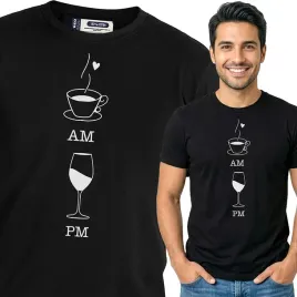 koszulka-meska-czarny-bawelna-t-shirt-xxl-nadruk-kawa-piwo-kawa-wino