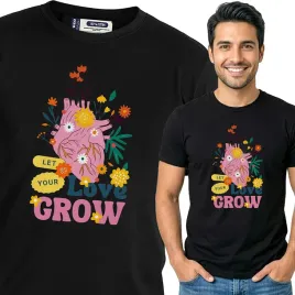 koszulka-meska-czarny-bawelna-t-shirt-s-nadruk-wzory-kwiaty-top