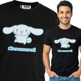 koszulka-meska-czarny-bawelna-t-shirt-m-nadruk-cinamonroll