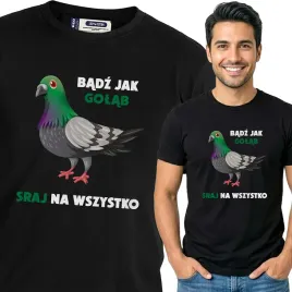 koszulka-meska-czarny-bawelna-t-shirt-xl-nadruk-badz-jak-golab