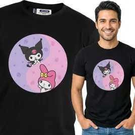 koszulka-meska-czarny-bawelna-t-shirt-xxl-nadruk-kuromi