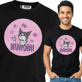 koszulka-meska-czarny-bawelna-t-shirt-s-nadruk-kuromi