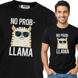 koszulka-meska-czarny-bawelna-t-shirt-xl-nadruk-smieszna-lama