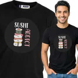 koszulka-meska-czarna-bawelna-t-shirt-s-nadruk-sushi