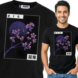 koszulka-meska-czarna-bawelna-t-shirt-m-nadruk-japonia
