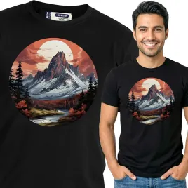 koszulka-meska-czarna-bawelna-t-shirt-l-nadruk-gory-kamping