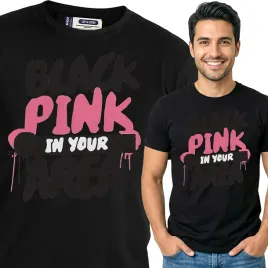 koszulka-meska-czarna-bawelna-t-shirt-xl-nadruk-black-pink