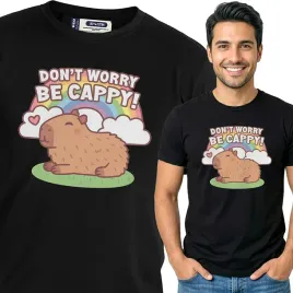 koszulka-meska-czarna-bawelna-t-shirt-m-nadruk-kapibara-capybara