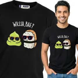 koszulka-meska-czarna-bawelna-t-shirt-s-nadruk-sushi