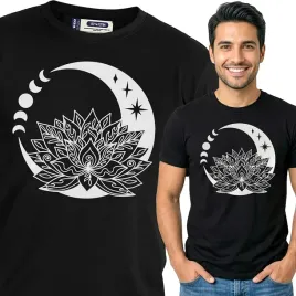 koszulka-meska-czarna-bawelna-t-shirt-l-nadruk-wzory-boho