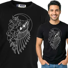 koszulka-meska-czarna-bawelna-t-shirt-xxl-nadruk-wzory-boho