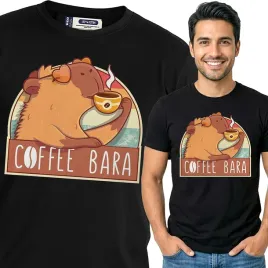 koszulka-meska-czarna-bawelna-t-shirt-s-nadruk-kapibara-capybara