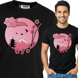 koszulka-meska-czarna-bawelna-t-shirt-l-nadruk-japonia