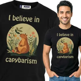 koszulka-meska-czarna-bawelna-t-shirt-s-nadruk-kapibara-capybara