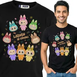 koszulka-meska-czarna-bawelniana-t-shirt-xl-nadruk-wzory-labubu