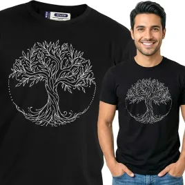 koszulka-meska-czarna-bawelna-t-shirt-xl-nadruk-wzory-boho