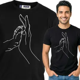 koszulka-meska-czarna-bawelniana-t-shirt-s-nadruk-pieskowe-wzory