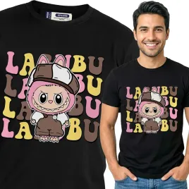 koszulka-meska-czarna-bawelniana-t-shirt-xl-nadruk-wzory-labubu