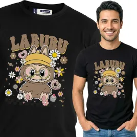koszulka-meska-czarna-bawelniana-t-shirt-m-nadruk-wzory-labubu